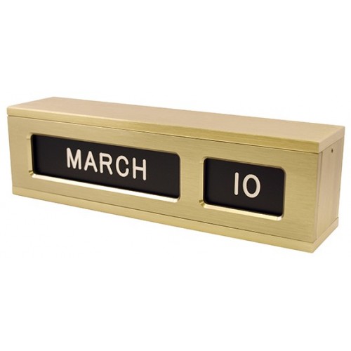 Desk-Mounted, Self-Storing Calendar Plaques, Single- & Double-Sided - Main Image