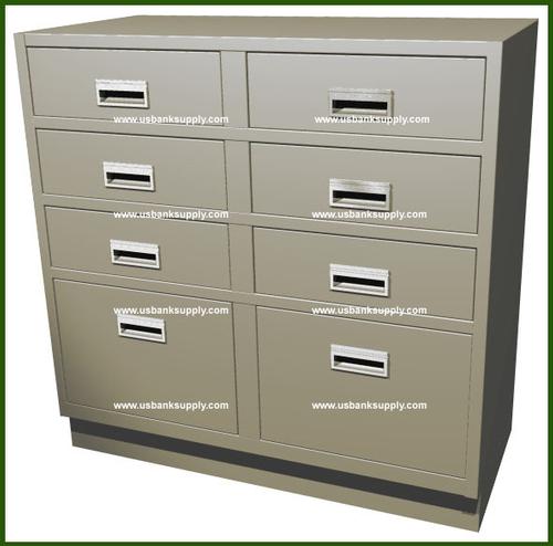 Double Wide Teller Pedestal, 6 Box Drawers, 2 legal file drawers - Main Image