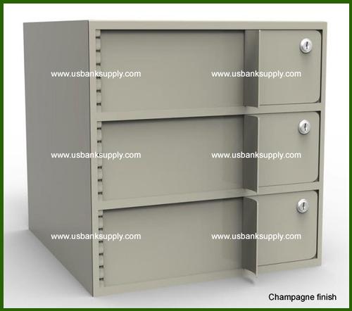 Single-Width Vault Interior Unit with 3 Teller Lockers - Main Image