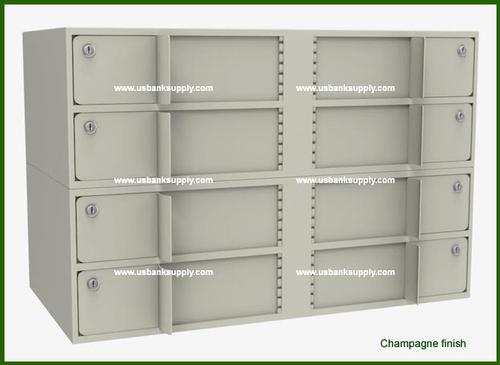 Double-Width Interior Vault Unit with 8 Teller Lockers - Main Image
