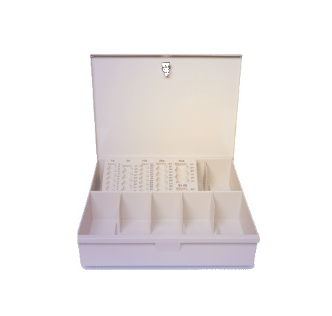 Six Bill Cash Tray Kit with Locking Lid - Main Image