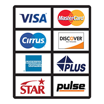 ATM CARD ACCEPTANCE SIGN FOR 8 SIGNS -- 2 WIDE, 4 HIGHT -- INCLUDES 8 SIGNS - Main Image
