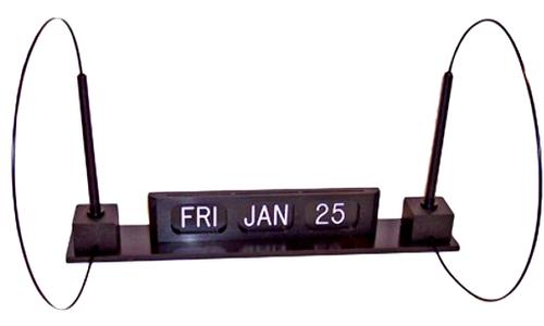 Perpetual Calendar and Pen Unit with Self-Adhesive Tape
