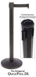 Crowd Control Posts | QueuePole Octagonal Aluminum Stanchion