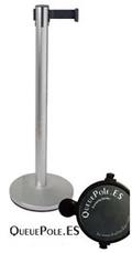 Crowd Control Posts | Silver-Aluminum Finish QueuePole