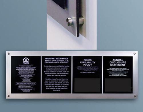 Aluminum Stand-Off Wall Frame for Four 11