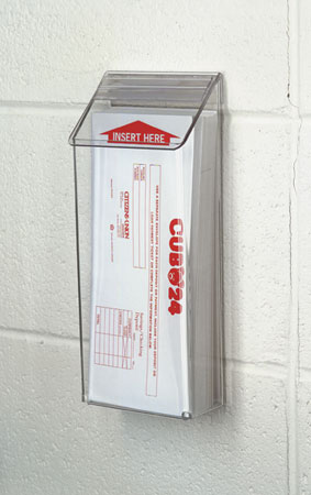 One-Pocket Exterior Clear Acrylic Literature And Envelope Dispenser - Main Image