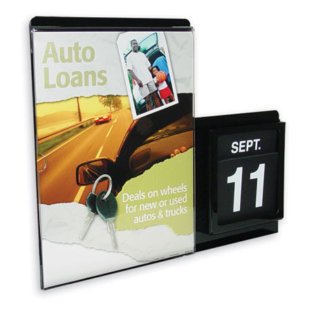 All-In-One Wall Display w/Sign Holder and Perpetual Calendar - Main Image