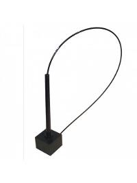 Stylish surface-mounted, theft proof pen with square base.