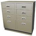 Double Wide Teller Pedestal, 6 Box Drawers, 2 legal file drawers  - Main Image
