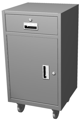 Model US102TT Teller Truck, 1 S Drawer, Storage Compt., 1 Adjustable Shelf - Main Image