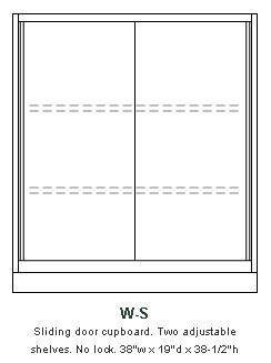 Double-width banking cabinet W-S