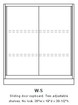 Double-width banking cabinet W-S