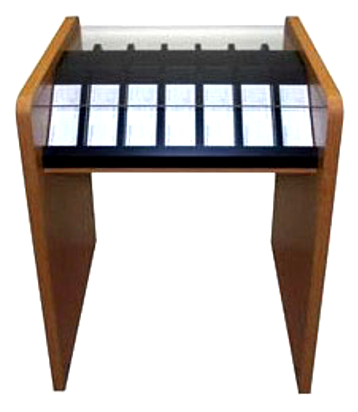 Double-Sided Check Stand with Full Acrylic Writing Top -- PRICE $2,527.00 - Main Image