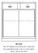 Double-width banking cabinet W-2AS