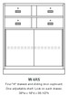 Double-width banking cabinet W-4AS
