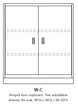 Double-width banking cabinet W-C
