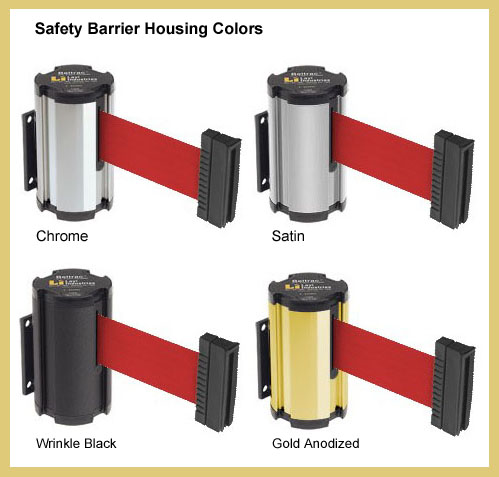 Lavi Wall-Mounted Beltrac Safety Barrier - 7 Ft. Retractable Belt - Main Image