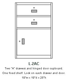 Sitting-Height Bank Cabinet # US1031TP