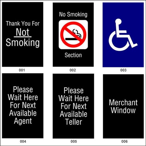 Acrylic Sign Inserts for post top sign frame - Main Image