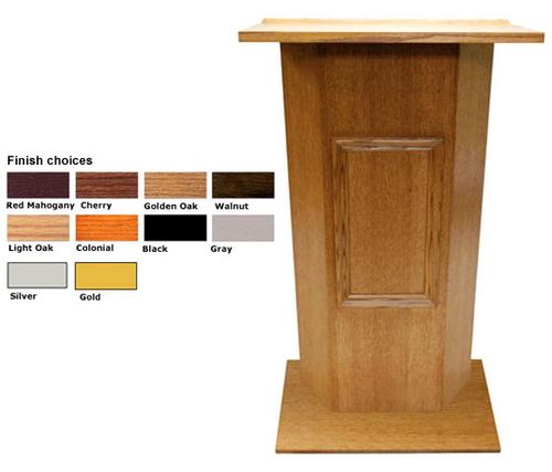 Lecturn with Option of Matching Wood Cross - Main Image