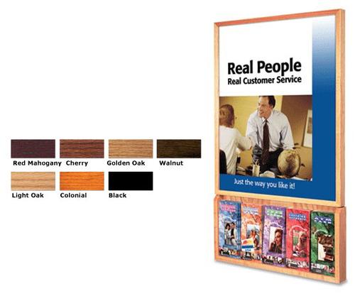 Wall Display for Combination Graphic and Literature Dispenser - Main Image