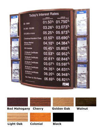 Convex Wall Display Holds 22