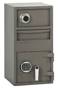 Narrow Sized, Two Compartment, Depository Safe - Main Image