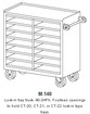 Double-wide, lock-in tray truck, 14 openings version M-140