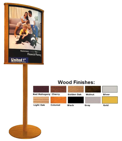 Two-Sided Floor-Standing Display for 22