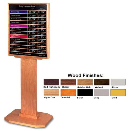 Two-Sided, Floor-Standing Display for 10 Graphic Sizes - Main Image