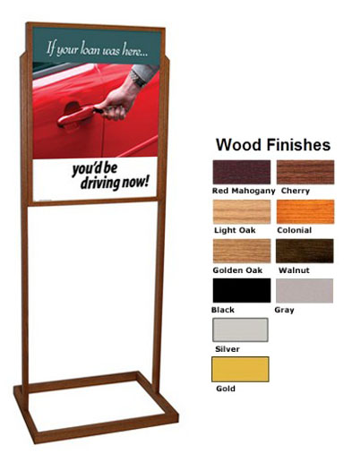 Two-Sided, Floor-Standing Display for 22