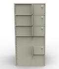 Single-Width Vault Interior Unit with 3 Teller Lockers and 1 Coin Cabinet - Main Image