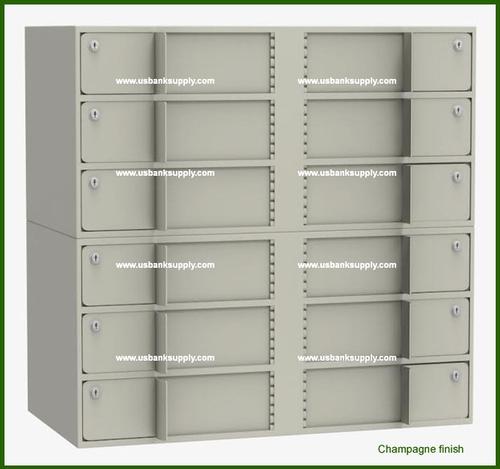 Double-Width Vault Interior Unit with 12 Teller Lockers - Main Image