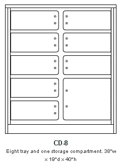 Cash Tray Cabinet, Version CD-8