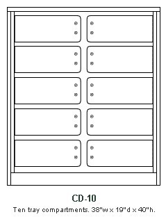 Cash Tray Cabinet, Version CD-10