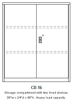 Storage Cabinet, Version CD-16