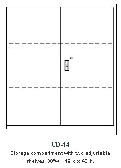 Storage Cabinet, Version CD-14