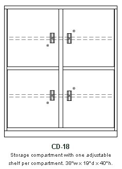 Storage Cabinet, Version CD-18