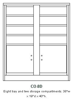 Inner Vault Modular Storage Cabinet, Version CO-8D