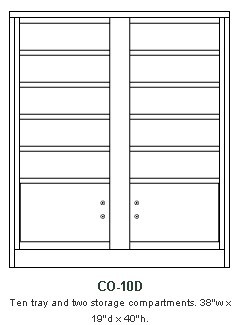 Inner Vault Modular Storage Cabinet, Version CO-10D