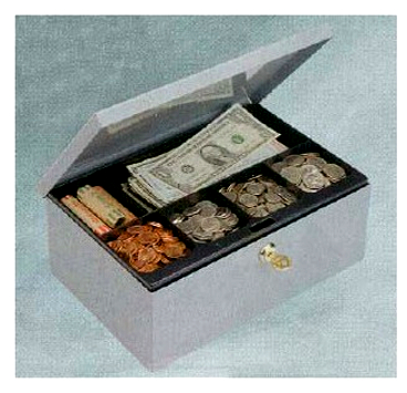 Cash Box with Security Lock, Extra Storage US221618201
