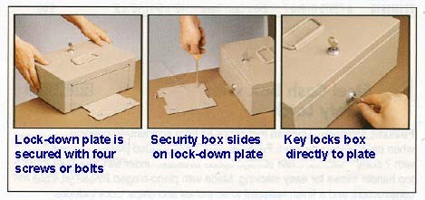 Additional Plate for Lock-Down Security Box US221108603