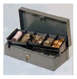 Steel Bond Box with Cash Tray US212CBTGY