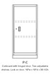 Single-width, standing-height pedestal Model P-C