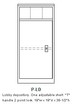 Single-width, standing-height pedestal Model P-LD
