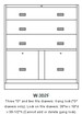 Double-width banking cabinet W-3D2F