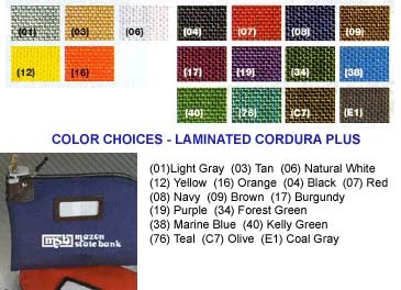 Cordura Bags with Popup Locks 11W x 8-1/2H