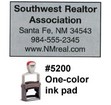 Model 5200 one color ink pad - 1 inch H x 1-5/8 inches W 