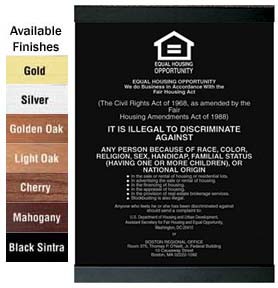 Wood-Sintra Frames for One 11 x 14 Magnetic Mandatory Sign - Main Image